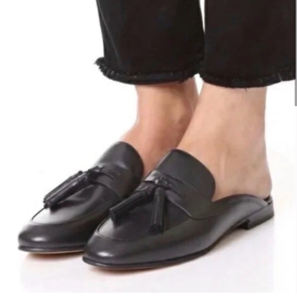 NEW W/O BOX - Sam Edelman Paris Leather mule with tassel